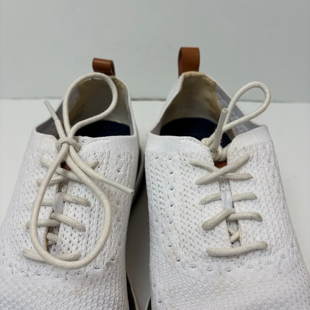 Cole Haan White Grand Evolution Stitchlite‎ Oxford Shoes Men's 8.5